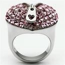 Swarovski Crystal Rings TK652 Stainless Steel Ring with Top Grade Crystal