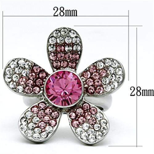 Silver Jewelry Rings Swarovski Crystal Rings TK654 Stainless Steel Ring with Top Grade Crystal Alamode Fashion Jewelry Outlet