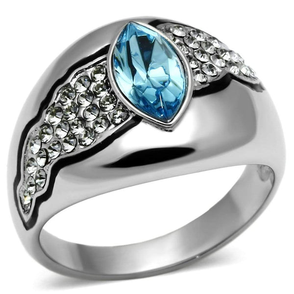 Swarovski Crystal Rings TK659 Stainless Steel Ring with Top Grade Crystal