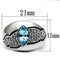Silver Jewelry Rings Swarovski Crystal Rings TK659 Stainless Steel Ring with Top Grade Crystal Alamode Fashion Jewelry Outlet