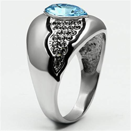 Swarovski Crystal Rings TK659 Stainless Steel Ring with Top Grade Crystal