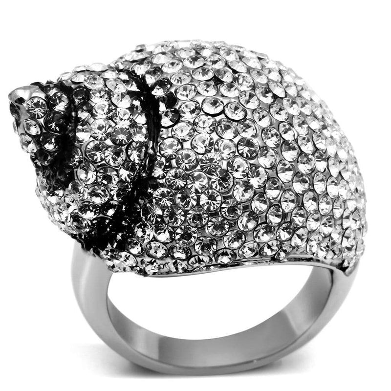 Swarovski Crystal Rings TK661 Stainless Steel Ring with Top Grade Crystal