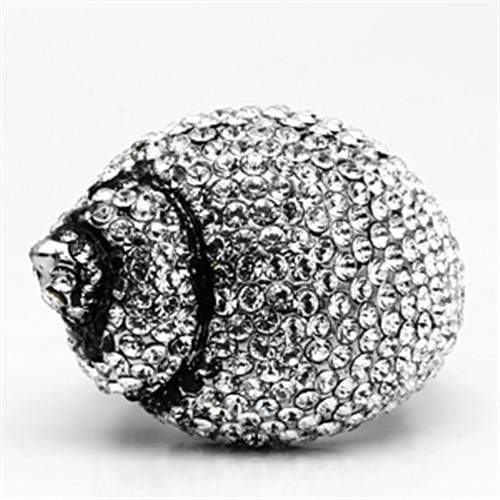 Swarovski Crystal Rings TK661 Stainless Steel Ring with Top Grade Crystal