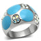 Swarovski Crystal Rings TK687 Stainless Steel Ring with Top Grade Crystal