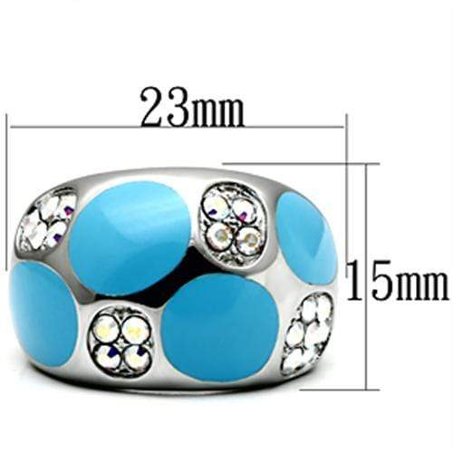 Swarovski Crystal Rings TK687 Stainless Steel Ring with Top Grade Crystal