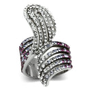 Swarovski Crystal Rings TK691 Stainless Steel Ring with Top Grade Crystal