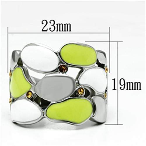 Swarovski Crystal Rings TK693 Stainless Steel Ring with Top Grade Crystal