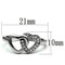 Swarovski Crystal Rings TK695 Stainless Steel Ring with Top Grade Crystal