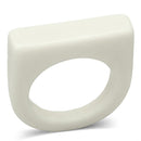 Tiffany Rings LO2964 Resin Ring with Synthetic in White