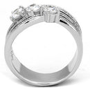 Unique Engagement Rings TK1683 Stainless Steel Ring with AAA Grade CZ