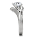 Silver Jewelry Rings Unique Engagement Rings TK172 Stainless Steel Ring with AAA Grade CZ Alamode Fashion Jewelry Outlet