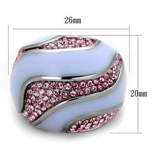 Unique Engagement Rings TK1744 Stainless Steel Ring with Top Grade Crystal