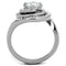 Unique Engagement Rings TK1746 Stainless Steel Ring with AAA Grade CZ