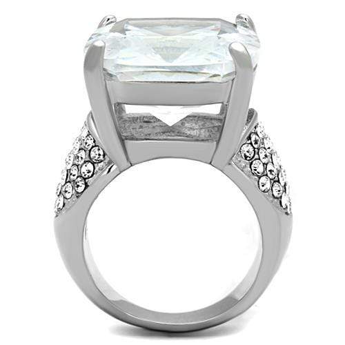 Unique Engagement Rings TK1748 Stainless Steel Ring with AAA Grade CZ