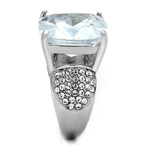 Unique Engagement Rings TK1748 Stainless Steel Ring with AAA Grade CZ