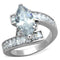 Silver Jewelry Rings Unique Engagement Rings TK1754 Stainless Steel Ring with AAA Grade CZ Alamode Fashion Jewelry Outlet