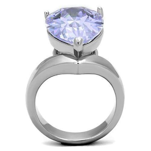 Unique Engagement Rings TK1755 Stainless Steel Ring with AAA Grade CZ