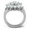 Unique Engagement Rings TK1756 Stainless Steel Ring with AAA Grade CZ