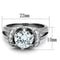 Silver Jewelry Rings Unique Engagement Rings TK1757 Stainless Steel Ring with AAA Grade CZ Alamode Fashion Jewelry Outlet