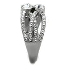 Unique Engagement Rings TK1758 Stainless Steel Ring with Top Grade Crystal