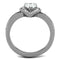 Unique Engagement Rings TK1759 Stainless Steel Ring with AAA Grade CZ