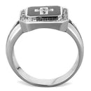 Unique Engagement Rings TK1766 Stainless Steel Ring with AAA Grade CZ