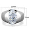 Silver Jewelry Rings Unique Engagement Rings TK1774 Stainless Steel Ring with AAA Grade CZ Alamode Fashion Jewelry Outlet