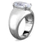 Unique Engagement Rings TK1774 Stainless Steel Ring with AAA Grade CZ