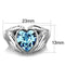 Unique Engagement Rings TK1775 Stainless Steel Ring with Top Grade Crystal