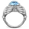 Unique Engagement Rings TK1775 Stainless Steel Ring with Top Grade Crystal