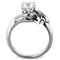 Unique Engagement Rings TK1776 Stainless Steel Ring with AAA Grade CZ