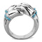 Unique Engagement Rings TK1779 Stainless Steel Ring with Top Grade Crystal