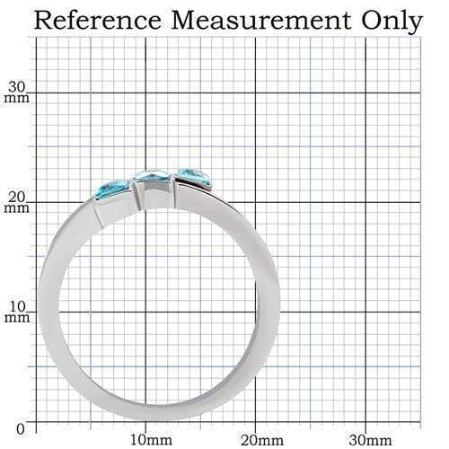 Unique Engagement Rings TK180 Stainless Steel Ring with Synthetic