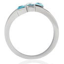 Silver Jewelry Rings Unique Engagement Rings TK180 Stainless Steel Ring with Synthetic Alamode Fashion Jewelry Outlet