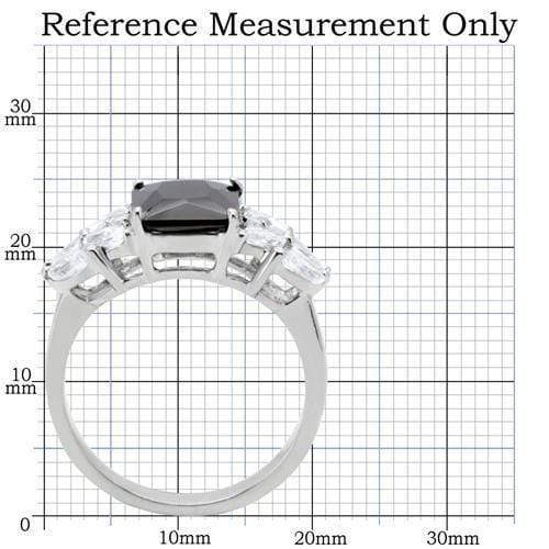 Unique Engagement Rings TK182 Stainless Steel Ring with AAA Grade CZ