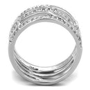 Silver Jewelry Rings Unique Mens Rings 3W1070 Rhodium Brass Ring with AAA Grade CZ Alamode Fashion Jewelry Outlet