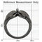 Unique Rings 0W290 Ruthenium Brass Ring with AAA Grade CZ in Champagne
