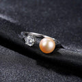 Unique Wedding Jewelry Women Freshwater Zircon Silver Ring