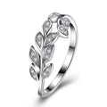 Silver Jewelry Rings Vine Shape Simple Design Sterling Silver Ring For Lady TIY