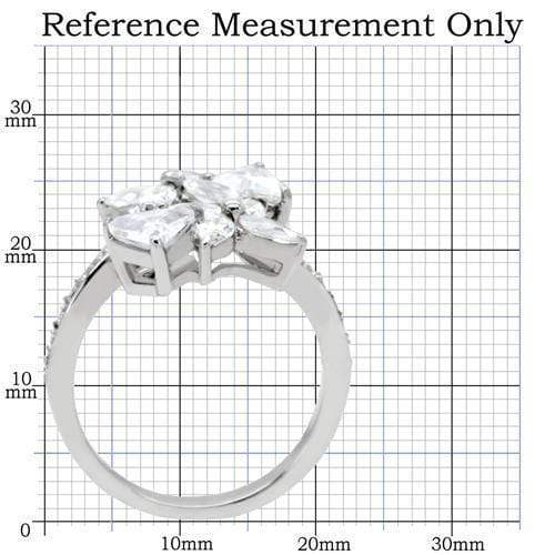 Silver Jewelry Rings Vintage Engagement Rings TK196 Stainless Steel Ring with AAA Grade CZ Alamode Fashion Jewelry Outlet