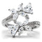 Silver Jewelry Rings Vintage Engagement Rings TK196 Stainless Steel Ring with AAA Grade CZ Alamode Fashion Jewelry Outlet