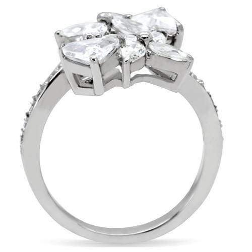 Vintage Engagement Rings TK196 Stainless Steel Ring with AAA Grade CZ