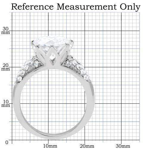 Vintage Engagement Rings TK197 Stainless Steel Ring with AAA Grade CZ