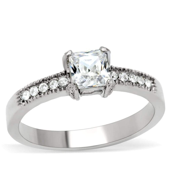 Vintage Engagement Rings TK199 Stainless Steel Ring with AAA Grade CZ