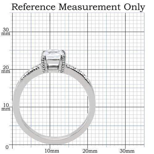 Silver Jewelry Rings Vintage Engagement Rings TK199 Stainless Steel Ring with AAA Grade CZ Alamode Fashion Jewelry Outlet