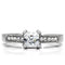Vintage Engagement Rings TK199 Stainless Steel Ring with AAA Grade CZ