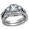 Vintage Engagement Rings TK1W002 Stainless Steel Ring with AAA Grade CZ