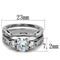 Vintage Engagement Rings TK1W002 Stainless Steel Ring with AAA Grade CZ