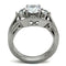 Vintage Engagement Rings TK1W002 Stainless Steel Ring with AAA Grade CZ