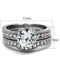 Vintage Engagement Rings TK1W007 Stainless Steel Ring with AAA Grade CZ